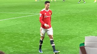 Watch Ronaldo REFUSE to leave the pitch [upl. by Meerak425]