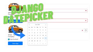 Datepicker with Django please use earphones if audio is unclear [upl. by Graubert887]