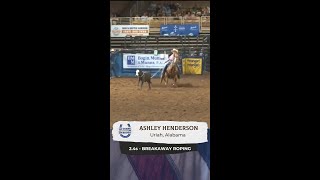 Ashley Henderson Breakaway Roping at the 153rd Silver Spurs Rodeo [upl. by Nylde]