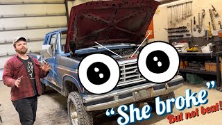 Bullnose Ford Spongy Clutch Pedal Fix Repairing a firewall failure [upl. by Valera96]