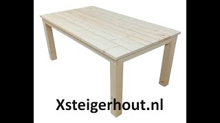 Steigerhout tafel maken [upl. by Alik]