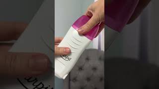 Professional lower leg wax using Starsoft roll on wax from Starpil USA esthetician waxing [upl. by Ardnic]