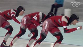 Speed Skating Men Team Pursuit Gold  Vancouver 2010 [upl. by Brenda]