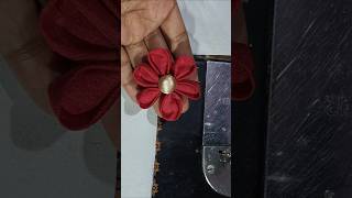 Flower making with cloth।।kapde se Flower kaise banaye।।yt।।shorts [upl. by Idolla666]