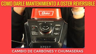 Como cambiar chumaseras y darle mantenimeinto a licuadora oster con tecnologia reversible [upl. by Anirbus967]