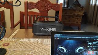 Wking d9 updated firmware bass tested 50 vol [upl. by Elocel]