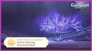 Armor Piercing Elemental Shell  Hidden Achievement  v52 Guide  Genshin Impact [upl. by Enymzaj143]