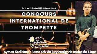 2023  Concours de trompette de Grande Synthe  Aymen Kadi 9ans 3e prix [upl. by Torrey]