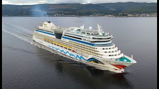 AIDAbella cruise ship inbound Clyde Greenock [upl. by Hsu]