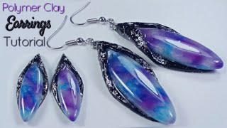 Polymer Clay Earrings Design Idea and Tutorial for Beginners  LoviCraft [upl. by Normalie]