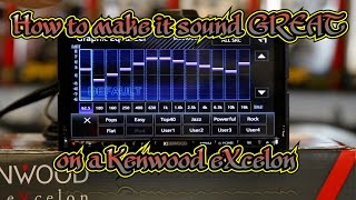 How to use EQ Xover and Time Correction on the Kenwood Excelon radios [upl. by Cynar518]