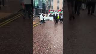 BBC Salford ProPalestinian protest 22nd September 2024 salford protest gaza Palestine bbc [upl. by Elyk5]