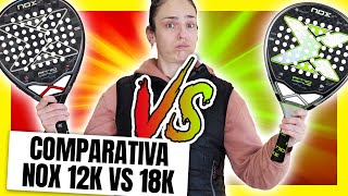 Nox AT10 Genius 12K vs NOX AT10 Genius 18K 2023 🎾 Comparativa 🎾 ❤️‍🔥❤️‍🔥 diferencias tacto ❤️‍🔥 [upl. by Latty]