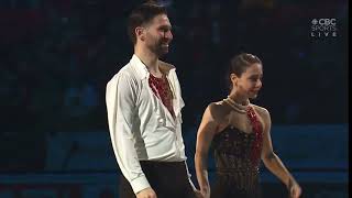 Deanna StellatoDudek and Maxime Deschamps win gold at the ISU World Figure Skating Championships [upl. by Mintz]