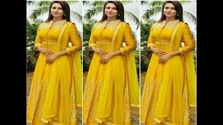 Top 20 Yellow colour party wear dresses ideas 2018 [upl. by Garibald]