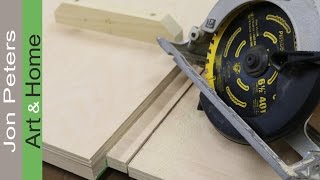 Super Simple Circular Saw Crosscut Jig [upl. by Papke]