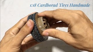 How to Make a Handmade Tires and Rim Cardboard for RC Heavy Truck Off Road [upl. by Aix99]