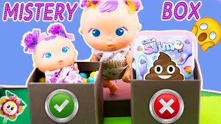 ¡BEBÉ BELLIE NO ELIJAS LA CAJA INCORRECTA Mystery Box Slime Challenge Reto de la caja misteriosa [upl. by Enaillil]