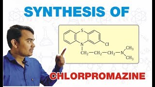 SYNTHESIS OF CHLORPROMAZINE  MEDICINAL CHEMISTRY  GPAT2020  BPHARM4TH SEM [upl. by Mateya]