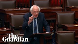 Bernie Sanders denounces war criminal Benjamin Netanyahus US Congress address [upl. by Firehs]