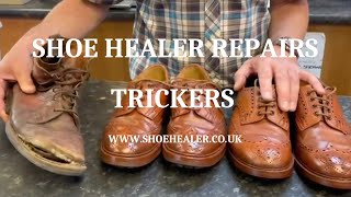 Old Trickers Shoes amp Boots In For Repair amp Appraisal  The Shoe Healer [upl. by Keating]