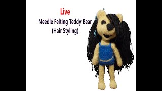 Finishing OOAK Cutes and Friends Needle Felted Teddy Bear [upl. by Jordana]