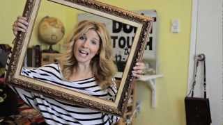 Mr Kate DIY Framed Fabric Art Tutorial [upl. by Icak]