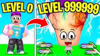 Going to 9999999999 IQ IN ROBLOX BIG BRAIN SIM  MAX LEVEL [upl. by Rosena]