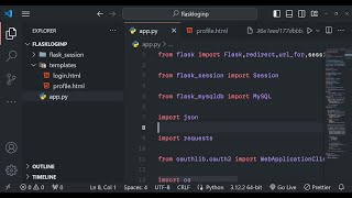 Build a Python Flask Google OAuth2 Login and Logout System With Sessions and MySQL in Browser [upl. by Asalocin]