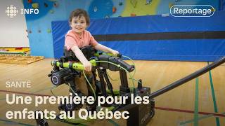 Un exosquelette robotisé pour aider les enfants à marcher [upl. by Ykcor]