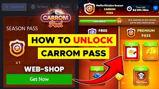 How to Unlock Carrom Pass from Webshop  Carrom Pool  Full Details  Jamot Gaming [upl. by Alebasi]