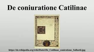 De coniuratione Catilinae [upl. by Freddy]