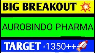 AUROBINDO PHARMA SHARE LATEST NEWS TODAYAUROVINDO PHARAM SHARE ANALYSISAUROBINDO PHARMA SHARE NEWS [upl. by Lynn]