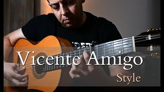 Vicente Amigo Bulerias Flamenco falseta Pueblecito mio cover [upl. by Talbert]