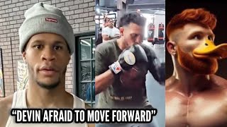 “I DIDNT MEAN IT” DEVIN HANEY CONTRADICTS HIMSELF AGAIN • CANELO OFFICIALLY TURNS DOWN BENAVIDEZ [upl. by Adlemi927]