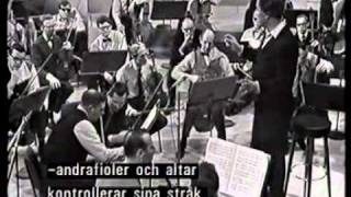 Celibidache rehearsing Bolero by Ravel 1965 with The Swedish Radio Orchestramp4 [upl. by Persson921]