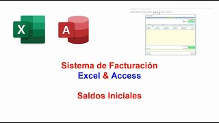 Sistema de Facturación Excel amp Access  Saldos Iniciales N° 7 [upl. by Oidale]