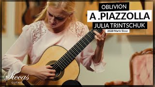 Julia Trintschuk plays Oblivion by Astor Piazzolla on a 2020 Mario Sicca classical guitar [upl. by Rawlinson366]