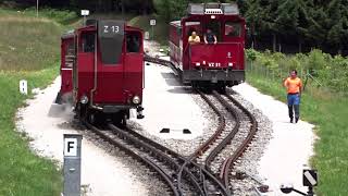 Schafbergbahn  Diesellok und DieselDampflok 2017 auf dem Schafberg [upl. by Isewk792]