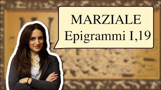 Lettura Metrica  Marziale Epigrammi I 19 [upl. by Atauqal]