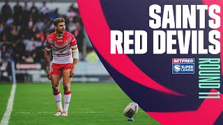 Highlights  St Helens v Salford Red Devils Round 11 2022 Betfred Super League [upl. by Aerdnod363]