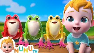 Five Little Speckled Frogs  Nursery Rhymes amp Kids Songs  NuNu Tv [upl. by Zins732]