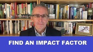 How to Find an Impact Factor [upl. by Repsag705]