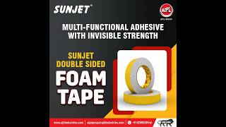 MultiFunctional Adhesive with Invisible StrengthSunjet Double Sided Foam Tape [upl. by Woehick]