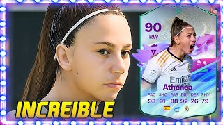 LA MEJOR EVOLUTION 90 ATHENEA DEL CASTILLO FUTURE STAR EA SPORTS FC 24 [upl. by Sander]