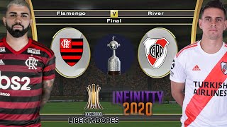 FLAMENGO VS RIVER PLATE Copa Libertadores 2019 FINAL  Pes 6 Infinitty Patch 2020 [upl. by Therron]