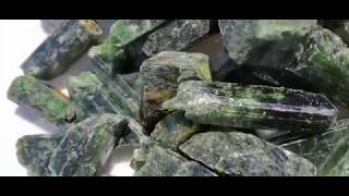 Wholesale Diopside Rough Faceting Stone [upl. by Gathers]