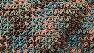 The Puffy Moss Stitch  Crochet Tutorial [upl. by Nahem]