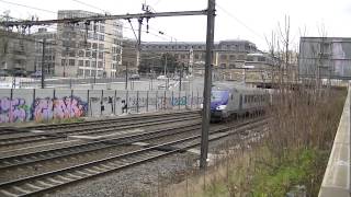 2 x73000 Région Rhône Alpes13 trains ter7 trains TGV à Lyon le samedi 5 janvier 2013 [upl. by Adnahsar456]