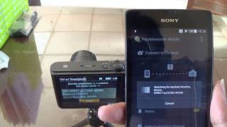 Remote Sony Cybershot DSCWX350 with PlayMemories Mobile Connect via NFC [upl. by Lombard66]